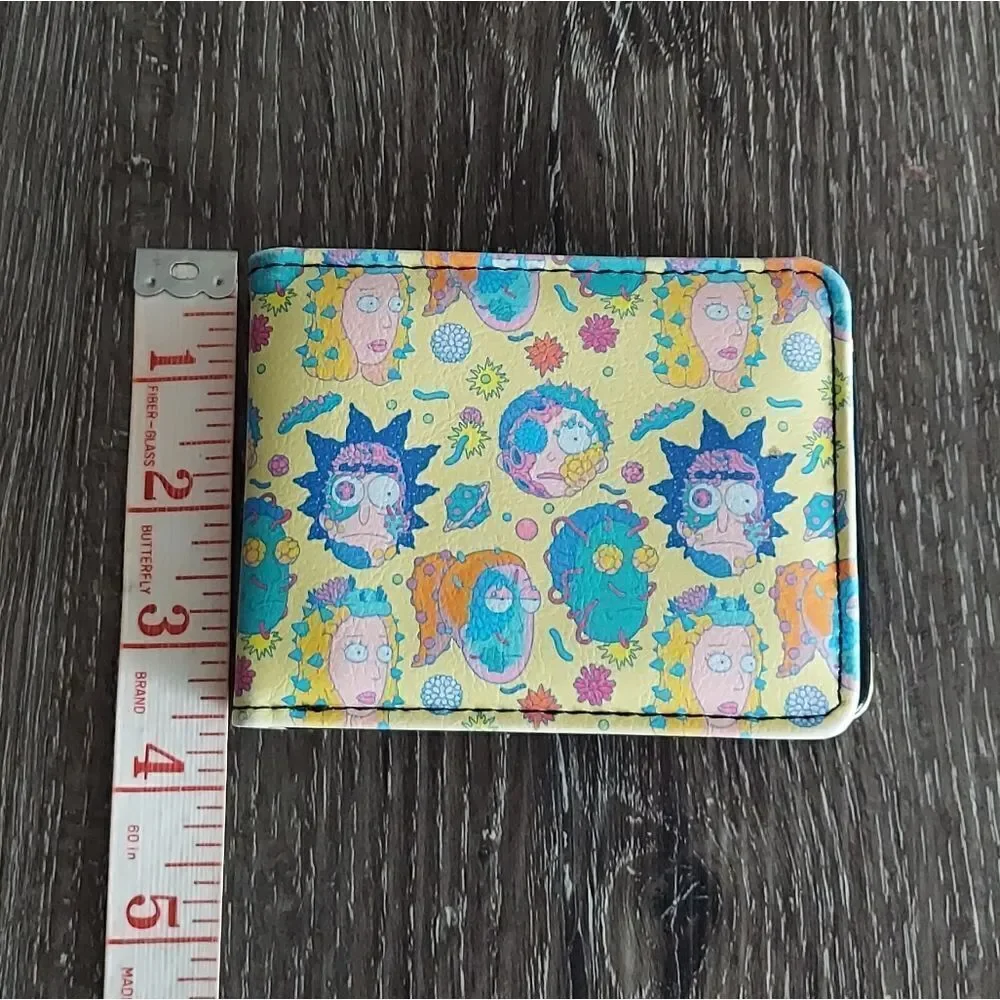 Buckle Down Rick and Morty Smith Family Faces and Cells Bifold Wallet